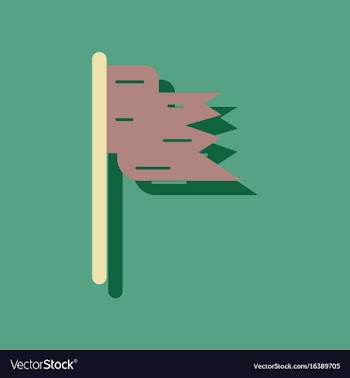 Flat icon design collection flag silhouette in vector image