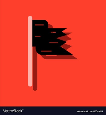 Flat icon design collection flag silhouette in vector image