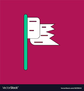 Flat icon design collection flag silhouette vector image