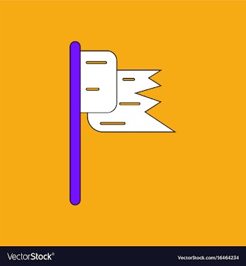 Flat icon design collection flag silhouette vector image