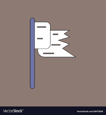 Flat icon design collection flag silhouette vector image