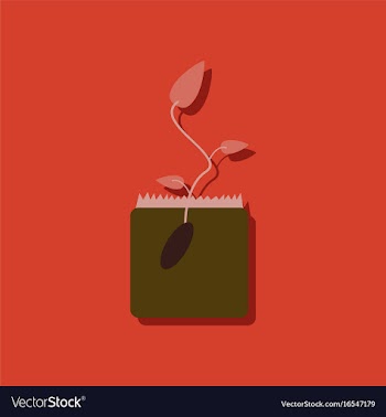 Flat icon design collection flower buds in vector image
