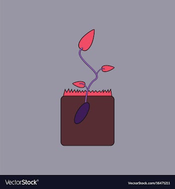 Flat icon design collection flower buds vector image