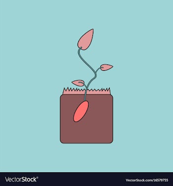Flat icon design collection flower buds vector image
