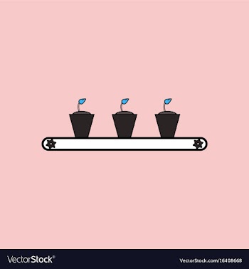Flat icon design collection flowerpots on shelf vector image