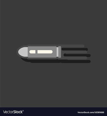 Flat icon design collection flying bullet with vector image