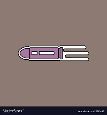 Flat icon design collection flying bullet with vector image