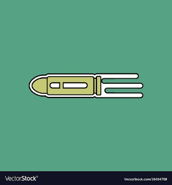 Flat icon design collection flying bullet with vector image