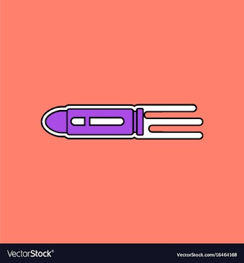 Flat icon design collection flying bullet with vector image