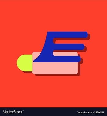 Flat icon design collection flying cruise missile vector image