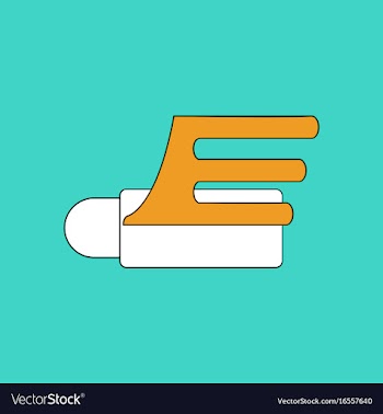 Flat icon design collection flying cruise missile vector image