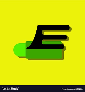 Flat icon design collection flying cruise missile vector image