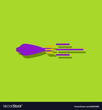 Flat icon design collection flying military shell vector image
