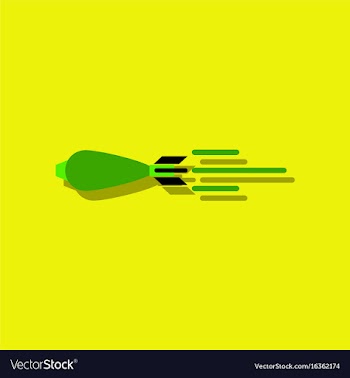 Flat icon design collection flying military shell vector image