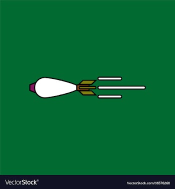 Flat icon design collection flying military shell vector image
