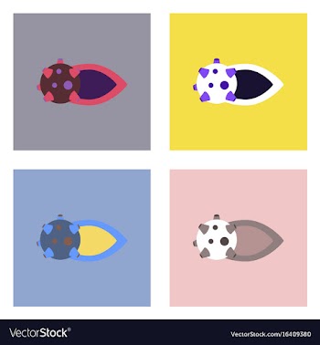 Flat icon design collection flying satellite vector image