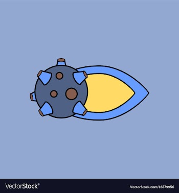 Flat icon design collection flying satellite vector image