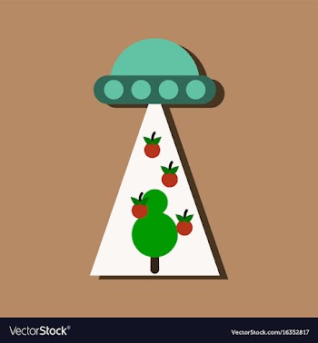 Flat icon design collection flying saucer and vector image