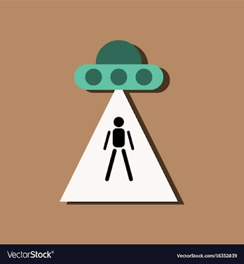 Flat icon design collection flying saucer and vector image