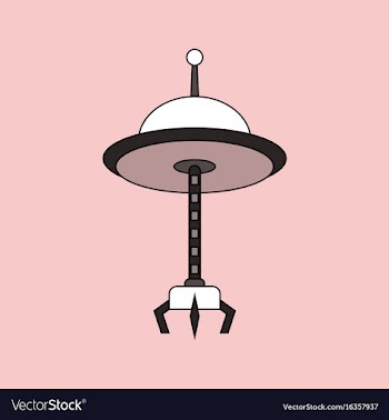 Flat icon design collection flying saucer and vector image