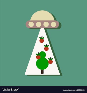Flat icon design collection flying saucer and vector image