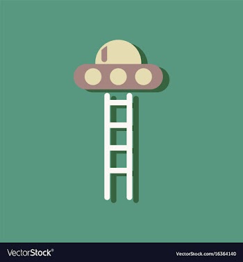 Flat icon design collection flying saucer and vector image
