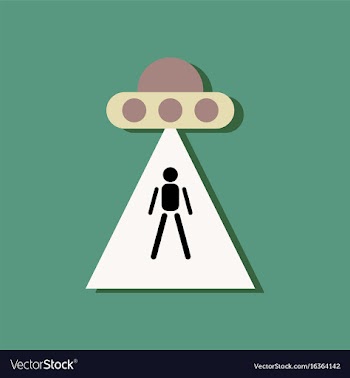 Flat icon design collection flying saucer and vector image