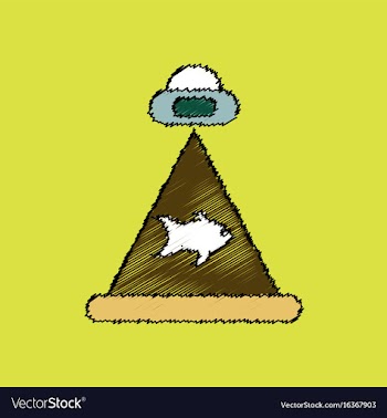 Flat icon design collection flying saucer and vector image