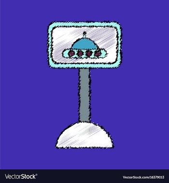 Flat icon design collection flying saucer and vector image