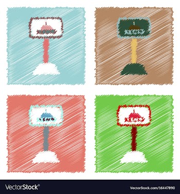 Flat icon design collection flying saucer and vector image