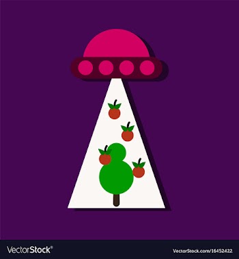 Flat icon design collection flying saucer and vector image