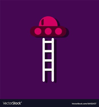 Flat icon design collection flying saucer and vector image