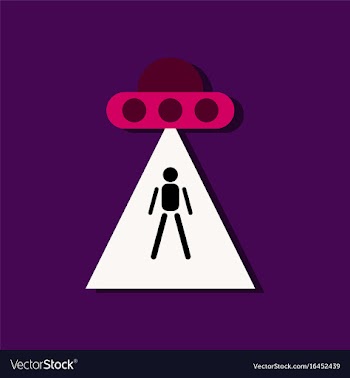 Flat icon design collection flying saucer and vector image