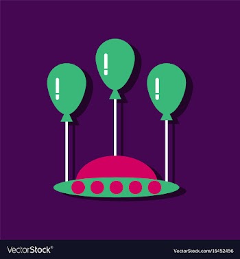 Flat icon design collection flying saucer and vector image