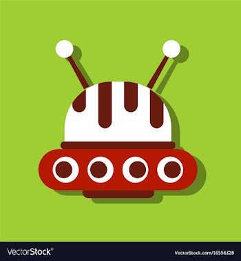 Flat icon design collection flying saucer and vector image