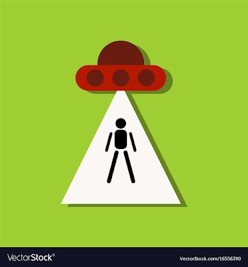 Flat icon design collection flying saucer and vector image