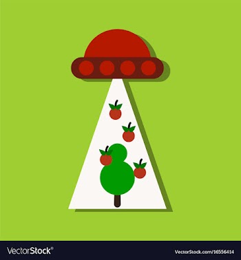 Flat icon design collection flying saucer and vector image