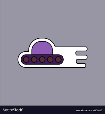 Flat icon design collection flying saucer icon vector image