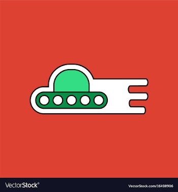 Flat icon design collection flying saucer icon vector image