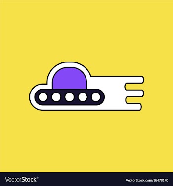Flat icon design collection flying saucer icon vector image