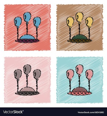 Flat icon design collection flying saucer in vector image