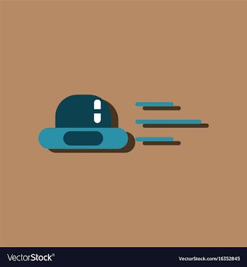Flat icon design collection flying saucer in vector image