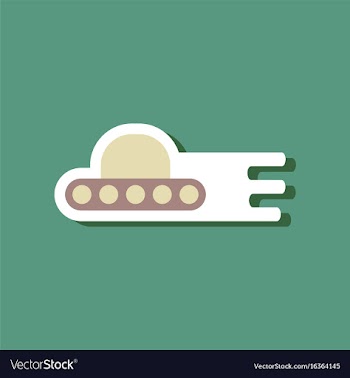 Flat icon design collection flying saucer in vector image