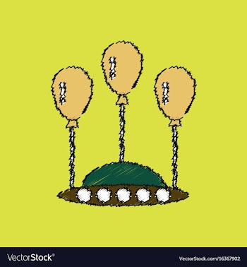 Flat icon design collection flying saucer in vector image