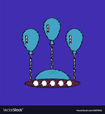 Flat icon design collection flying saucer in vector image