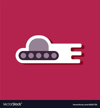 Flat icon design collection flying saucer in vector image