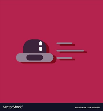 Flat icon design collection flying saucer in vector image