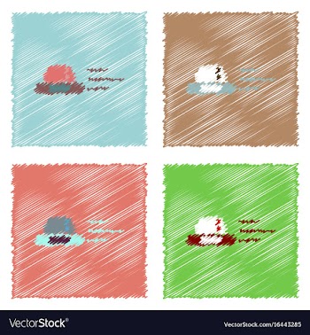 Flat icon design collection flying saucer in vector image