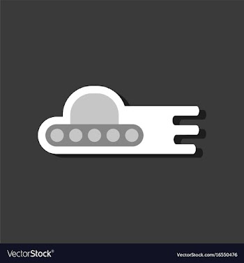 Flat icon design collection flying saucer in vector image