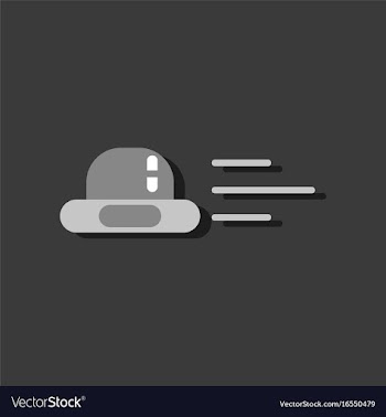 Flat icon design collection flying saucer in vector image